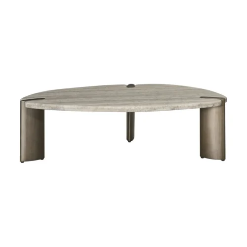 Table basse Arcadia travertin gris Richmond Interiors — vue 3