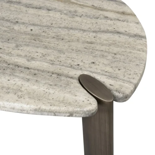 Table basse Arcadia travertin gris Richmond Interiors — vue 6