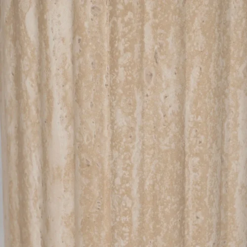 Table basse beige plateau pierre frittée Ixia 120 cm — vue 7