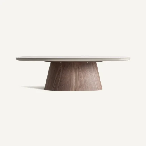 Table basse Bionaz taupe et noyer Vical Home