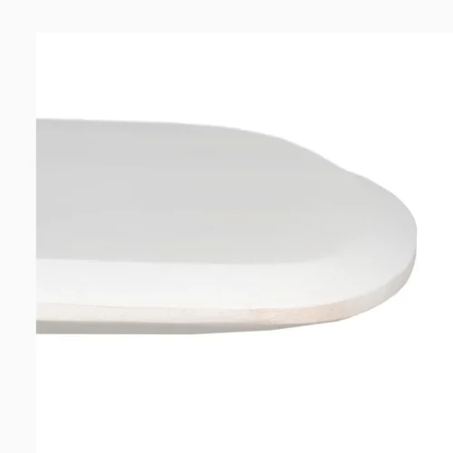 Table basse bois d'acacia blanc rosé Ixia 130 cm — vue 4