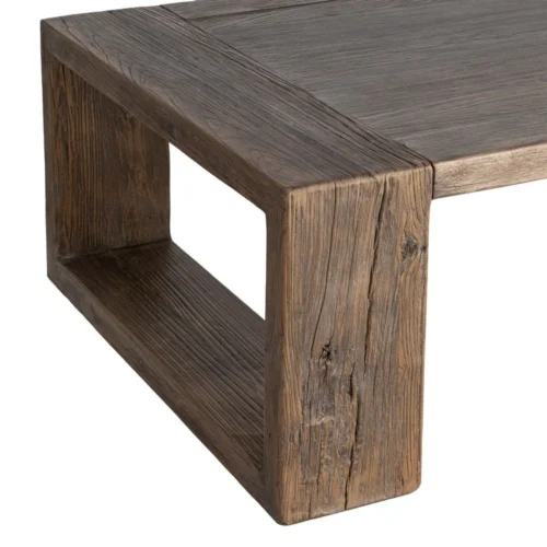 Table basse bois d'orme recyclé Ixia 160 cm — vue 4