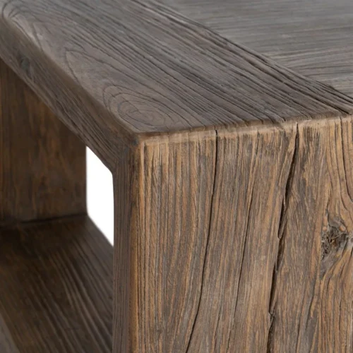 Table basse bois d'orme recyclé Ixia 160 cm — vue 5