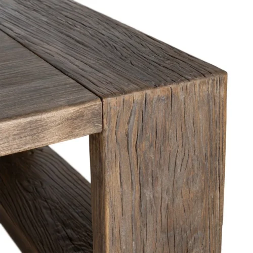 Table basse bois d'orme recyclé Ixia 160 cm — vue 6