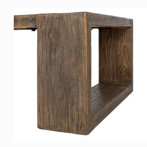 Table basse bois d'orme recyclé Ixia 160 cm — vue 8