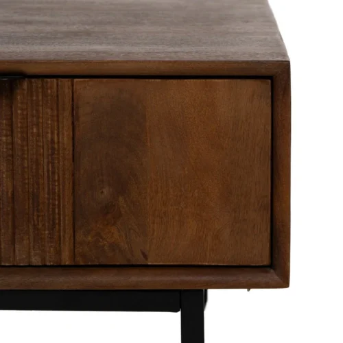 Table basse bois de manguier avec tiroir Ixia 110 cm — vue 10