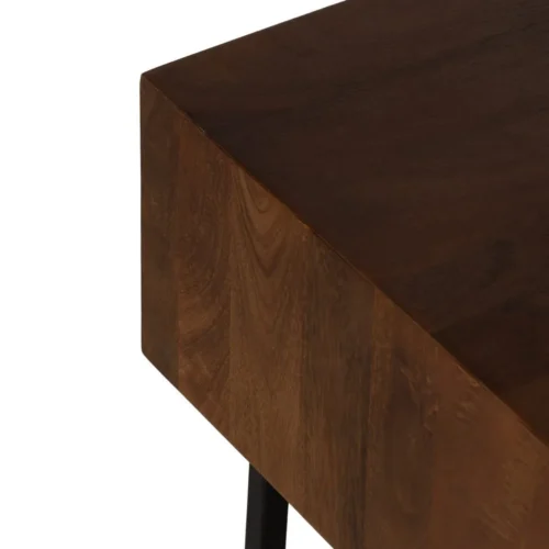 Table basse bois de manguier avec tiroir Ixia 110 cm — vue 5