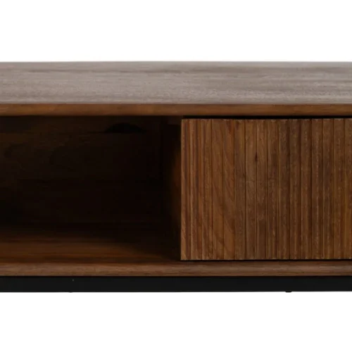 Table basse bois de manguier avec tiroir Ixia 110 cm — vue 6