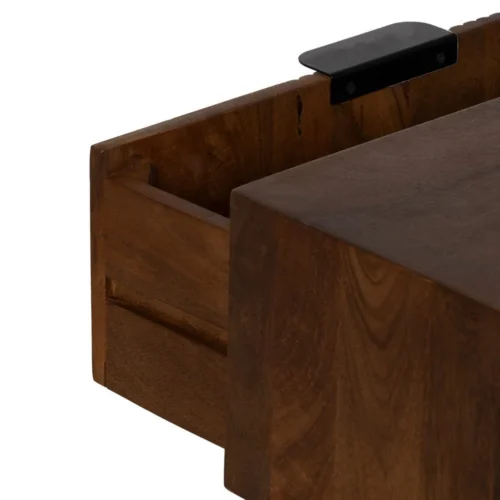 Table basse bois de manguier avec tiroir Ixia 110 cm — vue 8