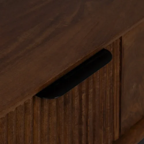Table basse bois de manguier avec tiroir Ixia 110 cm — vue 9