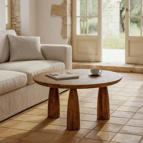 Table basse bois de manguier Ixia 75 cm