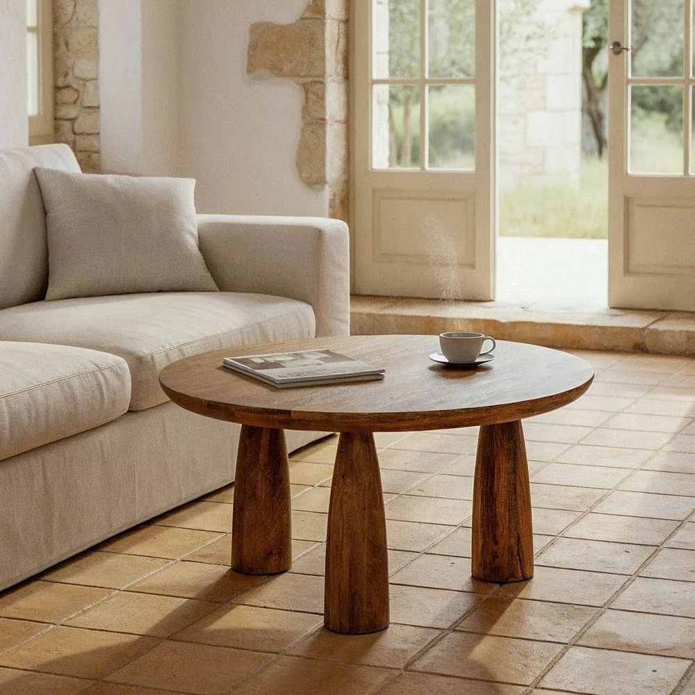 Table basse bois de manguier Ixia 75 cm