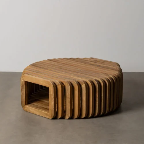 Table basse bois de manguier Ixia 84 cm — vue 2