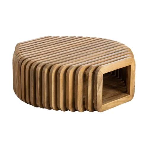 Table basse bois de manguier Ixia 84 cm — vue 3