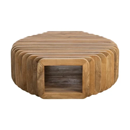 Table basse bois de manguier Ixia 84 cm — vue 4