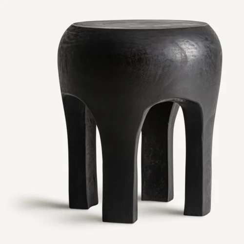 Table basse bois de suar brun clair 40 x 40 x 46 Vical Home — vue 2