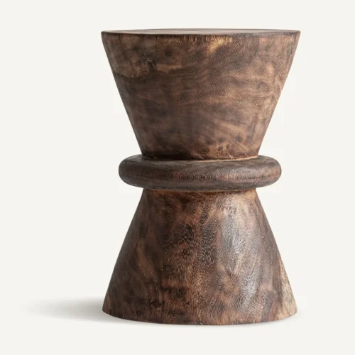Table basse bois de suar marron 35 x 35 x 50 Vical Home
