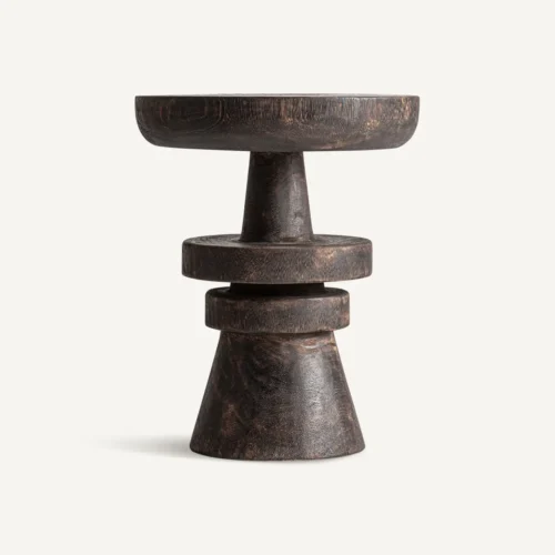 Table basse bois de suar marron 40 x 40 x 50 Vical Home
