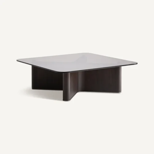 Table basse Bransby frêne noir 100 x 100 cm Vical Home — vue 2