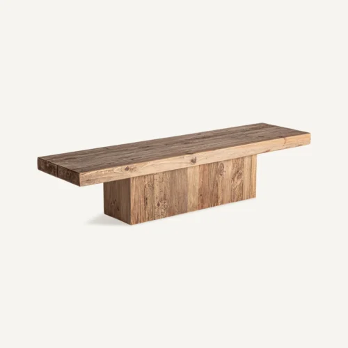 Table basse Breive pin recyclé vieilli 180 cm Vical Home — vue 2