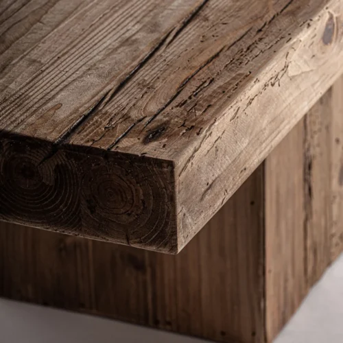 Table basse Breive pin recyclé vieilli 180 cm Vical Home — vue 3