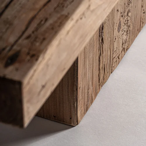 Table basse Breive pin recyclé vieilli 180 cm Vical Home — vue 4