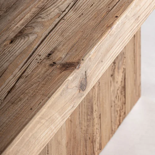 Table basse Breive pin recyclé vieilli 180 cm Vical Home — vue 5