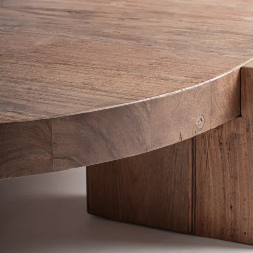 Table basse Brutalist bois de sal 127 x 133 cm Vical Home — vue 5