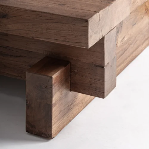Table basse Brutalist bois de sal 150 cm Vical Home — vue 4