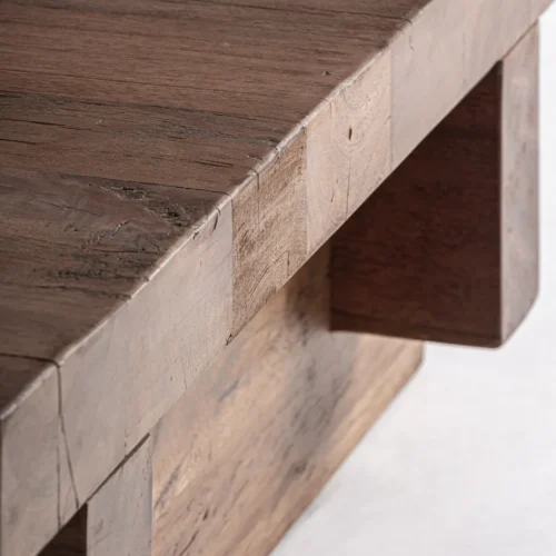 Table basse Brutalist bois de sal 150 cm Vical Home — vue 5