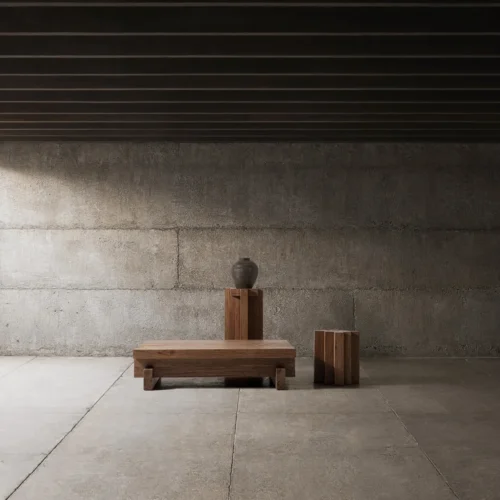 Table basse Brutalist bois de sal 150 cm Vical Home — vue 7