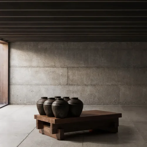 Table basse Brutalist bois de sal 150 cm Vical Home — vue 8