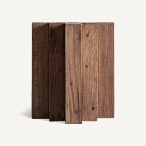 Table basse Brutalist bois de sal marron Vical Home