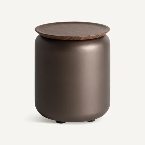 Table basse Bugdorf contreplaqué nuances de marron Vical Home — vue 2