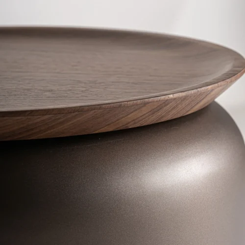 Table basse Bugdorf contreplaqué nuances de marron Vical Home — vue 4