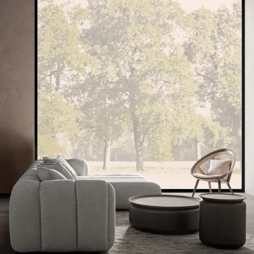 Table basse Bugdorf contreplaqué nuances de marron Vical Home — vue 6