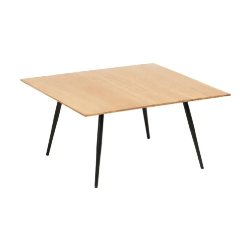 Table basse carrée bois d'acacia et métal noir Ixia 80 x 40 cm — vue 3