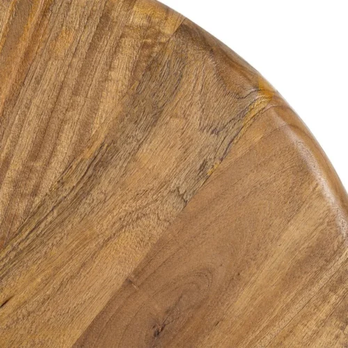 Table basse ronde bois de manguier miel Ixia 55 cm — vue 10