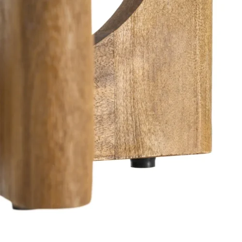 Table basse ronde bois de manguier miel Ixia 55 cm — vue 9