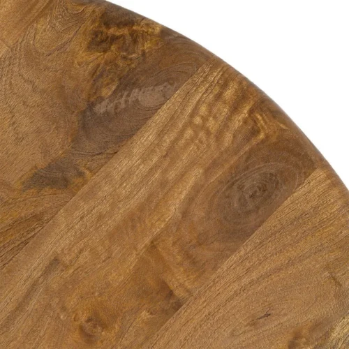 Table basse ronde bois de manguier miel Ixia 77 cm — vue 9