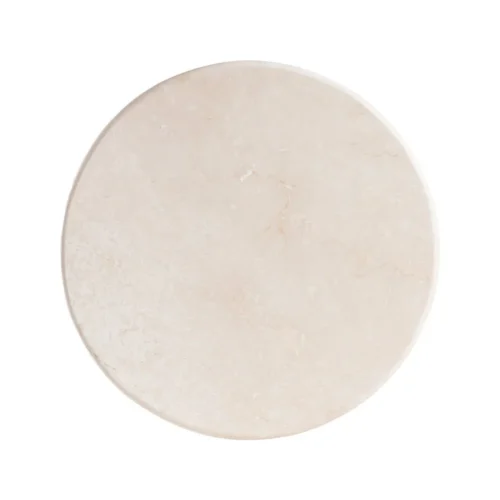 Table basse ronde plateau marbre bois de manguier Ixia 75 cm — vue 7