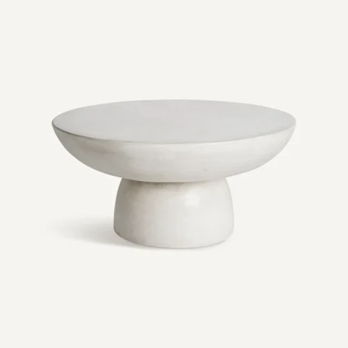 Table basse Cles grès gris 70 x 70 Vical Home — vue 2