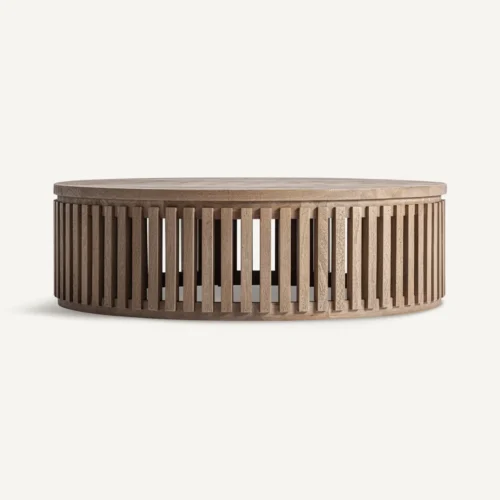 Table basse Gàbia bois de manguier marron sablé Vical Home
