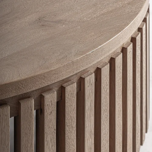 Table basse Gàbia bois de manguier marron sablé Vical Home — vue 3