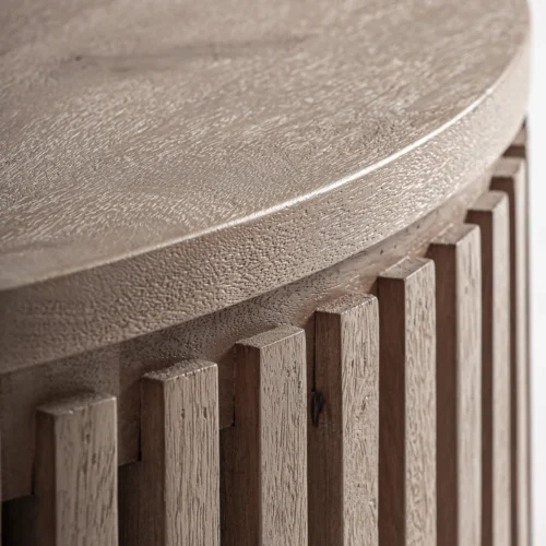 Table basse Gàbia bois de manguier marron sablé Vical Home — vue 5