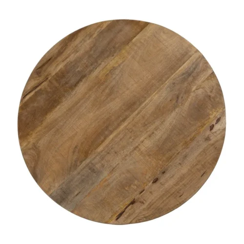 Table basse gigogne bicolore marron et noir Ixia 90 cm — vue 8