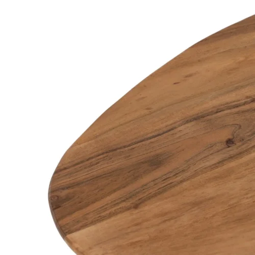 Table basse gigogne organique bois d'acacia et métal Ixia 110 cm — vue 6