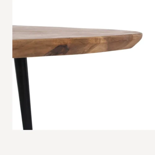 Table basse gigogne organique bois d'acacia et métal Ixia 110 cm — vue 7