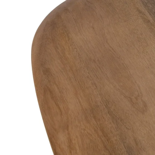 Table basse gigogne organique bois de manguier et métal Ixia 90 cm — vue 4