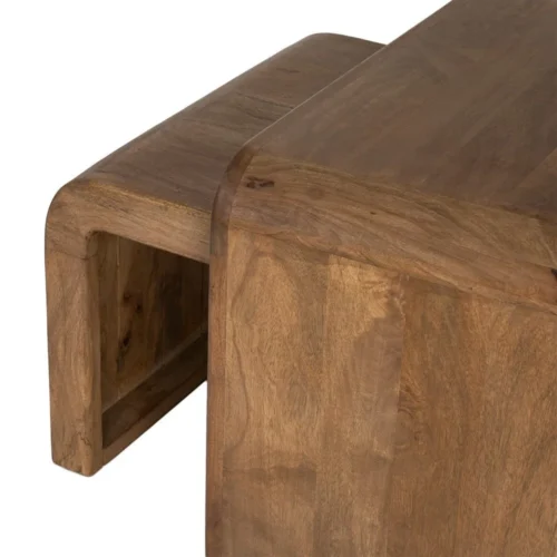Table basse gigogne bois de manguier Ixia 120 x 55 cm — vue 4